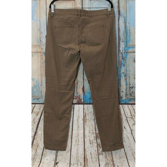 Rue 21 Womens Size 9/10 Brown Distressed Freedom Flex Low Rise Skinny Jeans - Picture 5 of 9